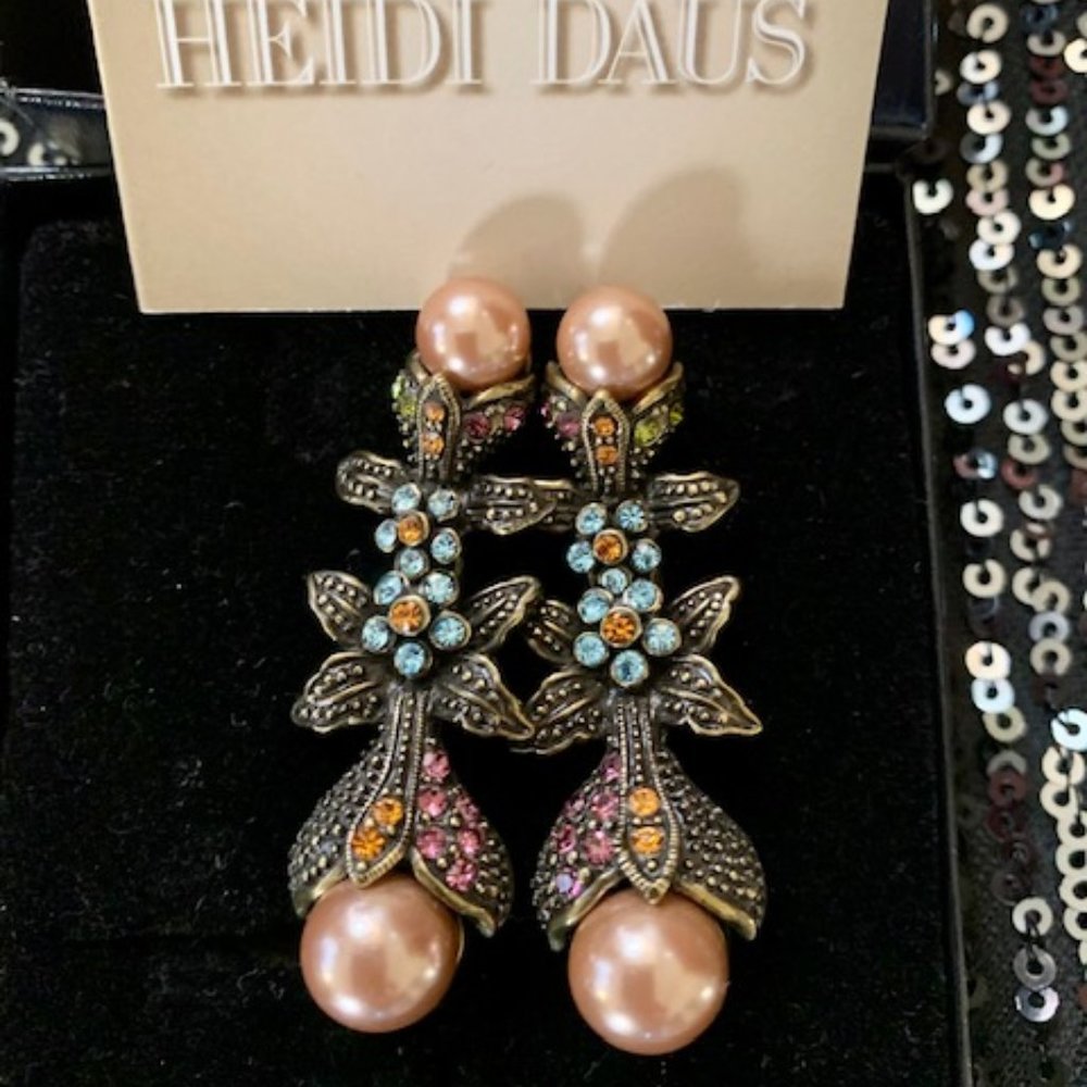 Heidi Daus VINE & DIVINE Vintage Drop Earrings